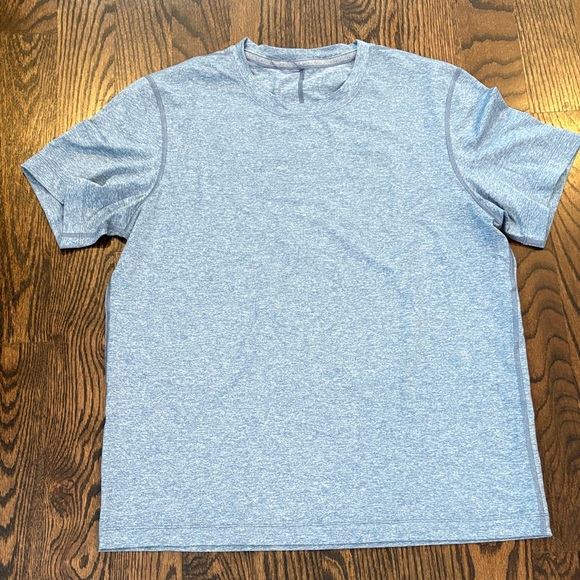 Men's Lululemon Heather Blue Soft Jersey T-Shirt Size Medium - Picture 1 of 6